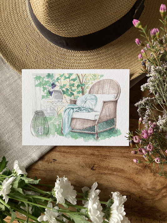 Carte Fauteuil du jardin